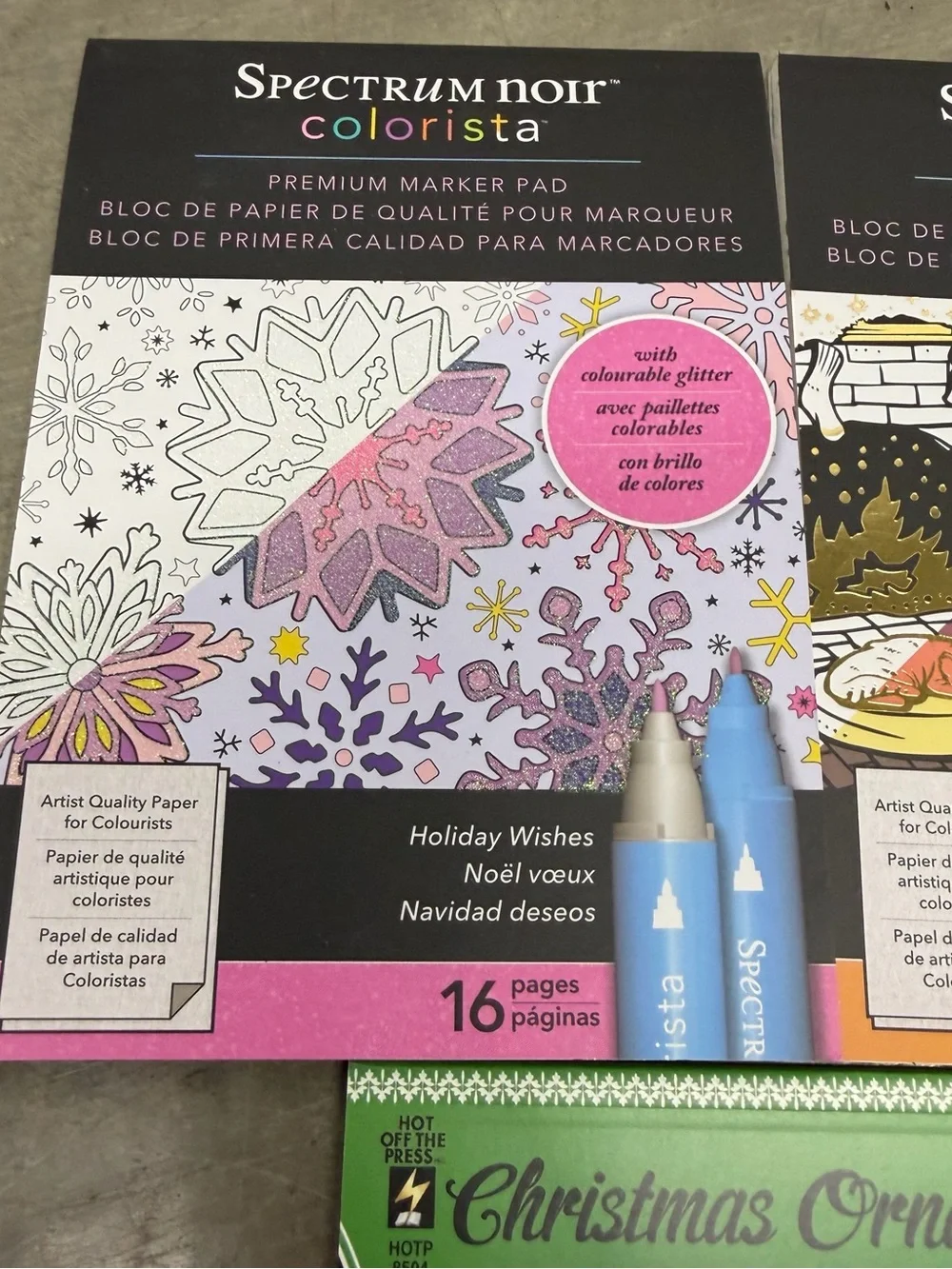 Spectrum Noir Colorista Christmas Coloring Book Marker Pad Marker Set
